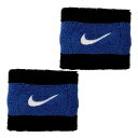 ナイキ(NIKE) ユニセックス スウッシュ 刺繍入り リストバンド 2個1セット N0001565／BN2095-050 BK×スターブルー(24y1m)[次回使えるクーポンプレゼント]