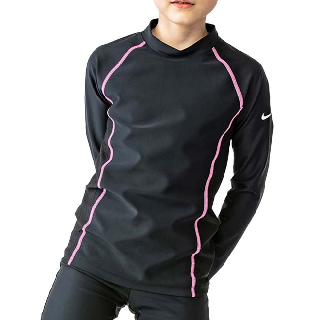 【ブラックフライデー2BUY 8%OFF】在庫処分特価】ナイキ(NIKE) 2023 SS ジュニア(ガールズ) ロングスリーブ UV ラッシュガード スイムウ...