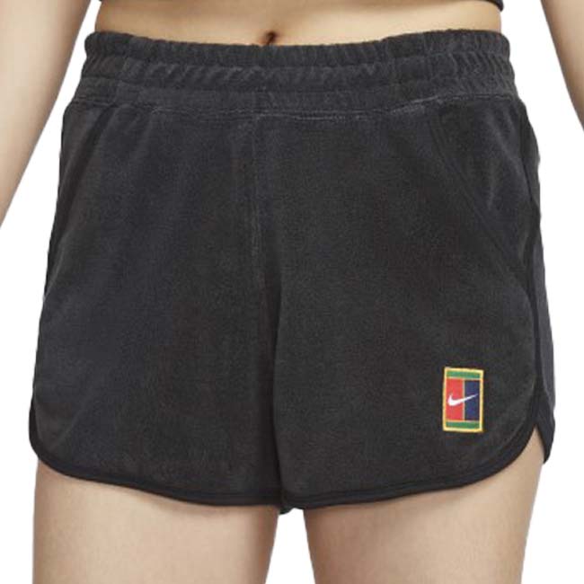 19日20時から100時間限定クーポン！売切り終了！【日本サイズ】ナイキ(NIKE) 2024 FA レディース Court ヘリテージ ミッドライズ フレンチテリー ショートパンツ FQ2283-010BK×BK(24y7mテニス用ゲームウェア)[次回使えるクーポンプレゼント]