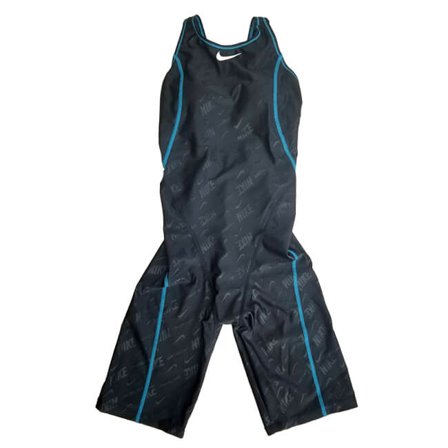 [日本サイズ]ナイキ(NIKE) レディース ベーシック レッグスーツ 一体型水着 スイムウエア 2983918-02 ダークオブシディアン×ブルー(20y5m)[次回使えるクーポンプレゼント]