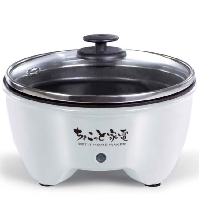 ＼18日〜22日！決算祭4弾8％OFFクーポン／【焼肉や鍋をちょこっと楽しみたい時に】HAC(ハック) ちょこっと家電 おひとり様 グリル鍋 煮る＆焼くの2WAY仕様 HAC2966A-ホワイト(23y6m)[次回使えるクーポンプレゼント] 3