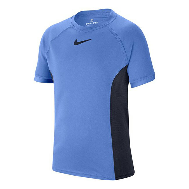 ナイキ(NIKE) 2020 SU ジュニア(ボーイズ) コート DRI-FIT クルーネック Tシャツ CD6131-478 ロイヤルパルス×オブシディアン(20y6mテニス)[次回使えるクーポンプレゼント]