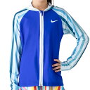 在庫処分特価】ナイキ(NIKE) ジュニア(ガールズ) フード付き長袖 グラフィック UVラッシュガード(上物のみ) スクール水着 1981910-10 ゲームロイヤル(20y4m) 次回使えるクーポンプレゼント