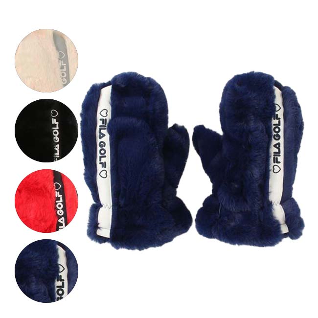 樂天商城 - 在庫処分特価】FILA(フィラ) 2023 FW レディース フェイクファーミトン 手袋 793-940(23y10m)[次回使えるクーポンプレゼント]