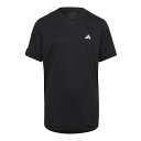 アディダス(adidas) ジュニア(ボーイズ) CLUB クラブ スリーストライプス 半袖Tシャツ EU060-HR4229 ブラック(23y6mテニス)[次回使えるクーポンプレゼント]