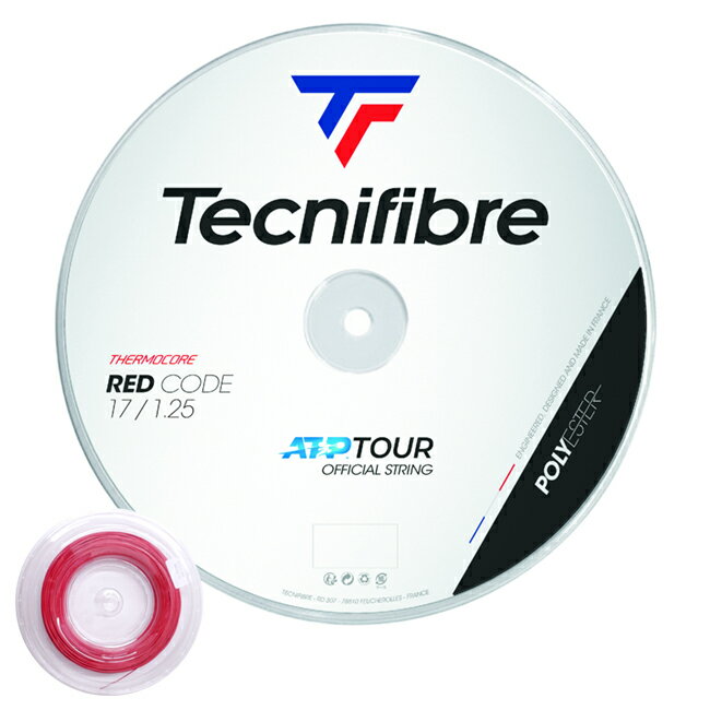 テクニファイバー(Tecnifibre) RED CODE レッドコード 200Mロール (120／125／130)硬式テニス ポエステル ガット[次回使えるクーポンプ..