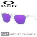 在庫処分特価】オークリー(Oakley) ジュニア スポーツサングラス(ユースフィット) FROGSKIN XS 海外正規品 OJ9006-1453 Polished Clear／Prizm Violet(20y10m)