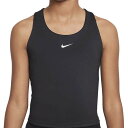 在庫処分特価】ナイキ(NIKE) ジュニア(ガールズ) Dri-FIT スウッシュ タンクトップ スポーツブラ FB2264-010 ブラック×ホワイト 並行輸入品(23y10mトレーニング)[次回使えるクーポンプレゼント]