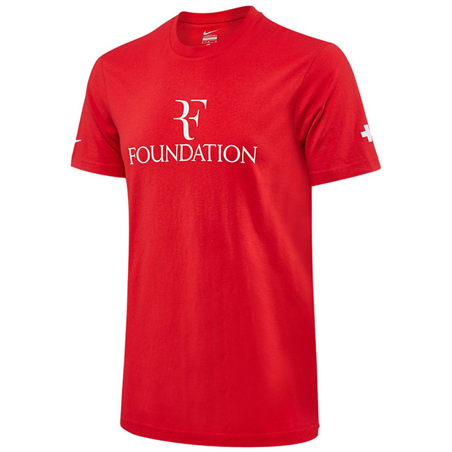 在庫処分特価】 USサイズ ロジャーフェデラー ファウンデーション メンズ RF センターロゴ 半袖Tシャツ RFF14TS-RD レッド(20y9mテニス) 次回使えるクーポンプレゼント