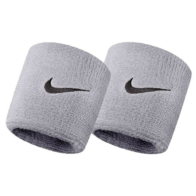 ナイキ(NIKE) ユニセックス スウッシュ リストバンド 2個1セット NNN04051OS／BN0007／BN2095-051 グレーヘザー×ブラック(20y10m) 次回使えるクーポンプレゼント