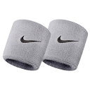 ナイキ(NIKE) ユニセックス スウッシュ リストバンド 2個1セット NNN04051OS／BN0007／BN2095-051 グレーヘザー×ブラック(20y10m)[次回使えるクーポンプレゼント]