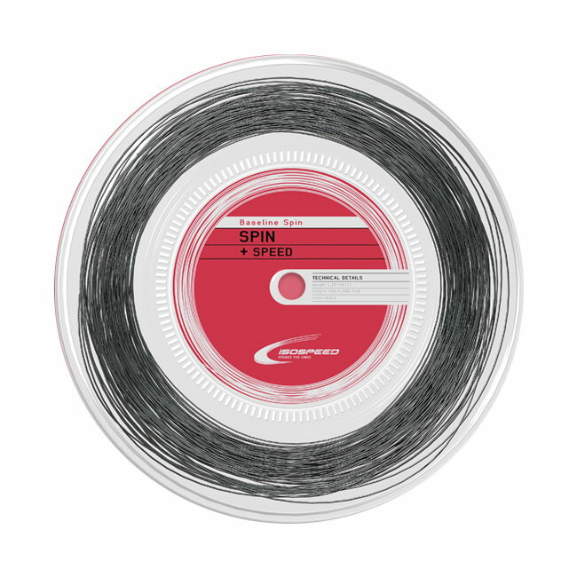 イソスピード ベースライン シリーズ(1.20／1.25／1.30／1.35mm) 200Mロール 硬式テニス ポリエステル ガット(Isospeed Baseline)200m roll strings 4651637
