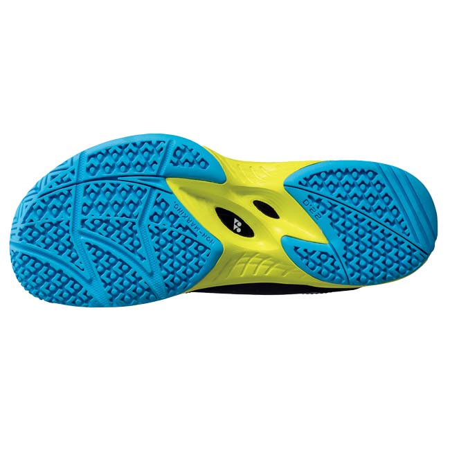 【72時間1000円引きクーポン】売切り終了！ヨネックス(YONEX) 2024 ジュニア パワークッション GC ローカット オムニクレーコート用テニスシューズ SHTJR2GC-763 ブラック×ライム(24y2m)[次回使えるクーポンプレゼント]