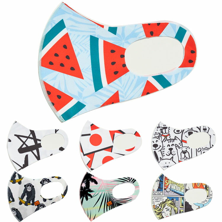 【ブラックフライデー2BUY 8%OFF】売切り終了!超特価】LOUDMOUTH(ラウドマウス) ユニセックス 3Dマスク 洗える水着素材マスク UVカット 9...