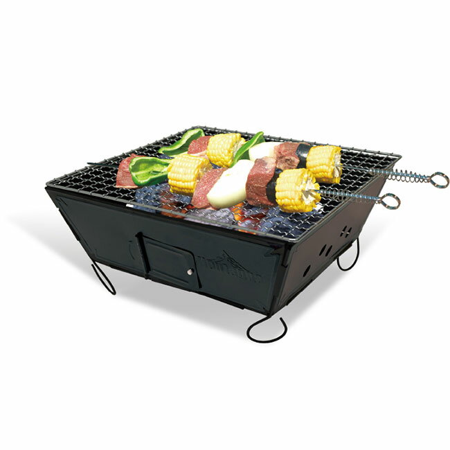【ブラックフライデー2BUY 8%OFF】【持ち運びに便利!】Montagna(モンターナ) 組立て式 お手軽BBQコンロ バーベキューコンロ HAC2099-...