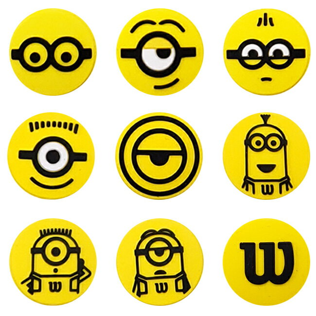 ウィルソン(Wilson) 2021 Wilson×Minions ミニオンズ バイブレーションダンプナー 振動止め 1個 (21y4m)[次回使える…