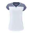 バボラ(Babolat) 2023 SS ジュニア(ガールズ) PLAY プレー キャップスリーブ 半袖Tシャツ 3GTE011-1079 ホワイト×ブルー(23y2mテニス)[次回使えるクーポンプレゼント]