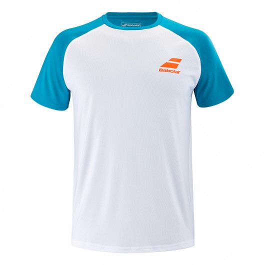 [USサイズ]バボラ Babolat 2021 メンズ PLAY プレー クルーネック 半袖Tシャツ 3MTB011-1048 ホワイト カニールベイ 21y5mテニス [次回使えるクーポンプレゼント]