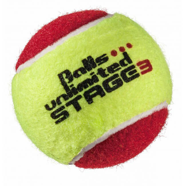 ボールズアンリミテッド(Balls unlimited) レッドボール(ステージ3) ツートンタイプ ジュニアテニスボール (21y6m)