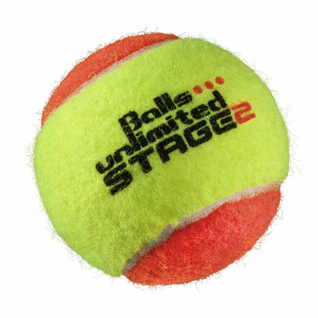ボールズアンリミテッド(Balls unlimited) オレンジボール(ステージ2) ツートンタイプ ジュニアテニスボール (21y6m)