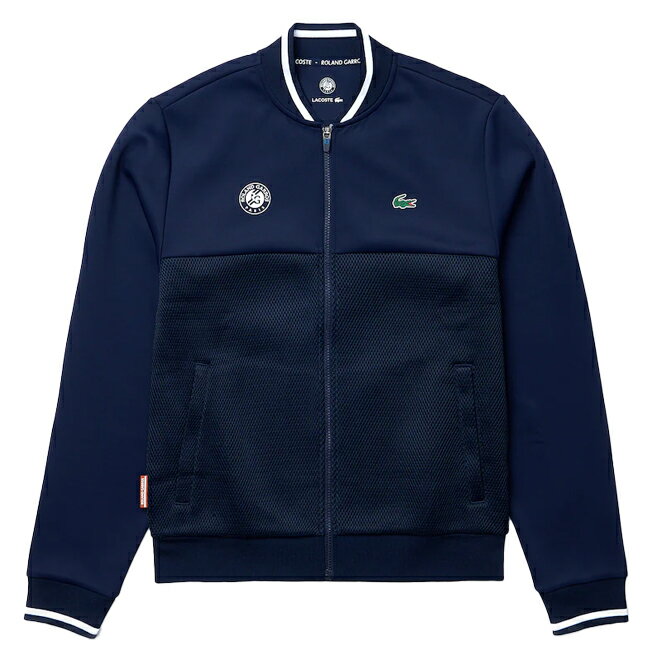 [ローランギャロス][海外サイズ]ラコステ(Lacoste) 2021 SS メンズ スポーツ RG 全仏オープン ジップジャケット SH9227-525 ネイビー×ホワイト(21y6mテニス)[次回使えるクーポンプレゼント]