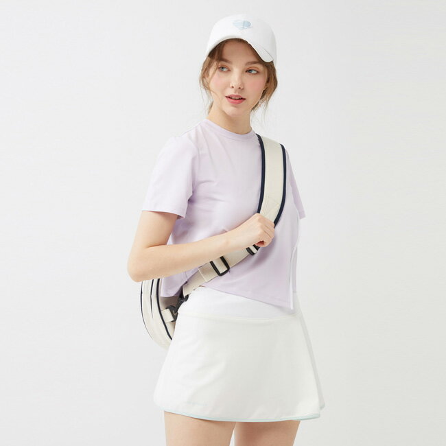 売尽しセール 20%OFF】韓国系テニスウェア [ボールホルダーあり]LOVEFORTY ラブフォーティ レディース COURT SKIRT コート スコート スカート ウェア -ホワイト 21y7mテニス [次回使えるクーポ…