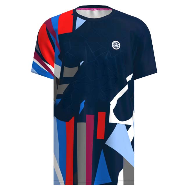 【海外サイズ】BIDI BADU(ビディバドゥ) 2024 FA メンズ NEW YORK 全米オープン ゲームシャツ M1620034-DBLRDBLDブルー×RD×ブルー(24y8mテニス用ゲームウェア)[次回使えるクーポンプレゼント] 3