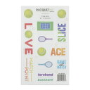 【プレゼントにぴったり♪】RACQUET INC(ラケットインク) テニス アイコン ステッカー シール 1シート RITG66(21y10m)[次回使えるクー...