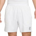 【日本サイズ】ナイキ(NIKE) 2025 SP メンズ コートアドバンテージ Dri-FIT 6インチ ゲームショートパンツ FZ6914-100ホワイト×B...
