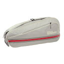 【3本収納】ウィルソン(Wilson) 2025 TEAM チーム 3PK ラケットバッグ ワンショルダー テニスバッグ WR8039803001 オーツ(25...