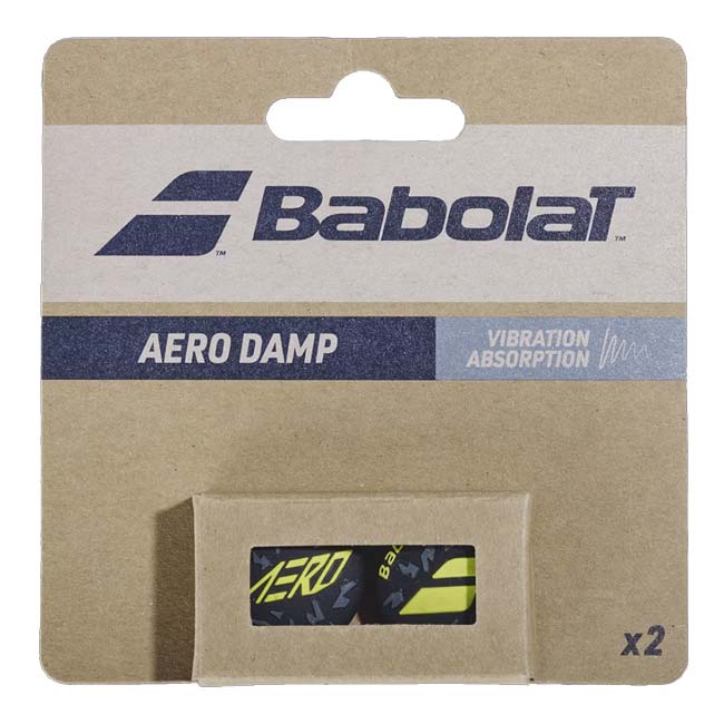【ブラックフライデー2BUY 8%OFF】バボラ(Babolat) Aero Damp アエロダンプ x2 振動止め 2個セット 700126-100 グレー×...