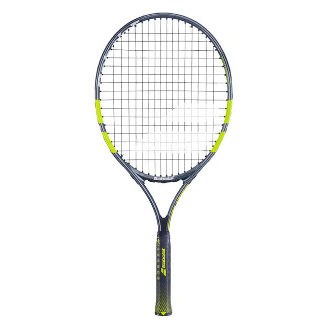 Rakuten - ＼6月3日20時から7日まで最大1000円クーポン／バボラ(Babolat) 2026 Carlitos カルリトス JR23 (200g) 海外正規品 硬式テニスジュニアラケット 140550-100 グレー×フルオイエロー(26y5m)[NC][次回使えるクーポンプレゼント]