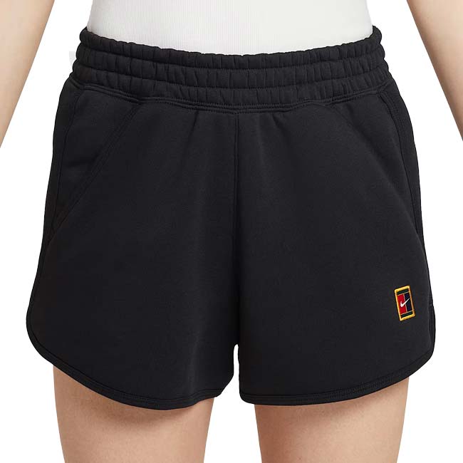 NIKE - 【日本サイズ】ナイキ(NIKE) 2025 FA レディース Courtヘリテージ フリース ミッドライズ ゲームショートパンツ HJ8991-010 BK(25y7mテニス用ゲームウェア)[次回使えるクーポンプレゼント]