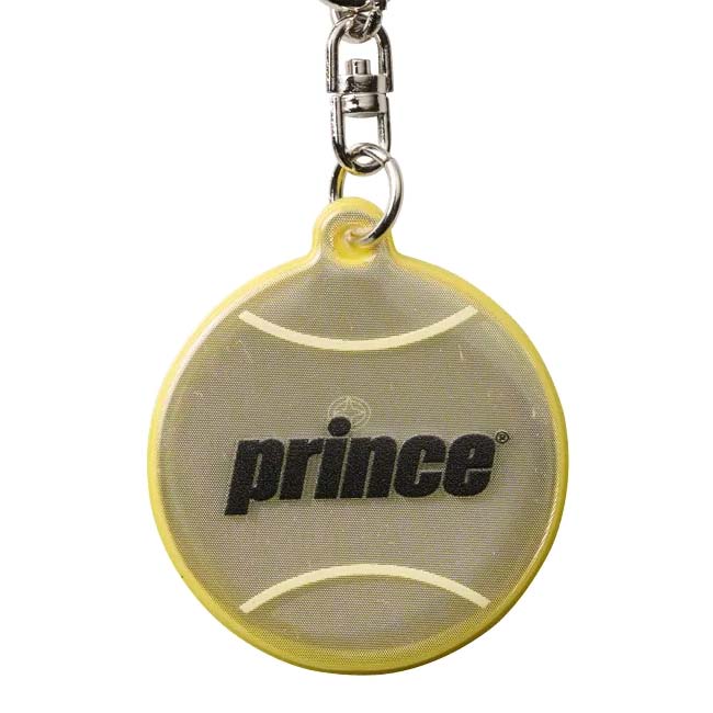 【72時間1000円引きクーポン】プリンス(Prince) リフレクターキーホルダー テニスボール型 超高輝度反射 交通安全グッズ キーリング 記名欄付き PA332(25y8m)[次回使えるクーポンプレゼント]