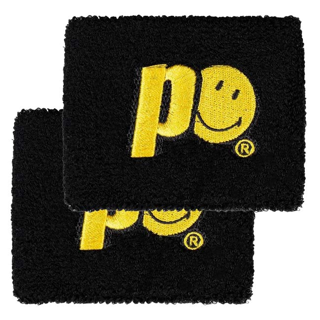 ＼29日から1日まで8%OFFクーポン／【2個組】プリンス(Prince) 2025 ユニセックス PRINCE×SMILEY 刺繍入りシングルワイド リストバンド 7T70H02(25y10m)[次回使えるクーポンプレゼント] 3