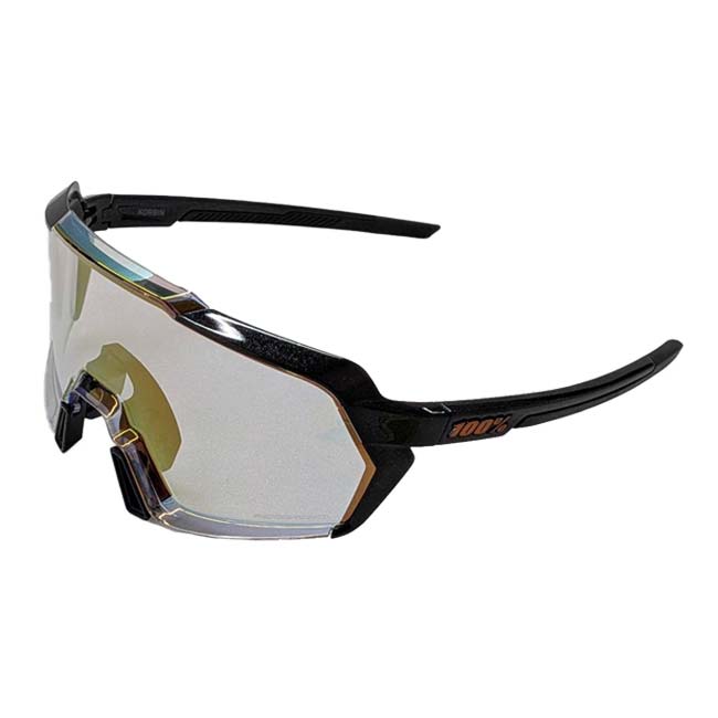 樂天商城 - 【10％OFFマジッククーポン対象】100%(ワンハンドレッド) スポーツサングラス KORBIN コービン オレンジフラッシュミラー 調光レンズ 60063-00003 グロスメタリックブラック(25y12m)[次回使えるクーポンプレゼント]