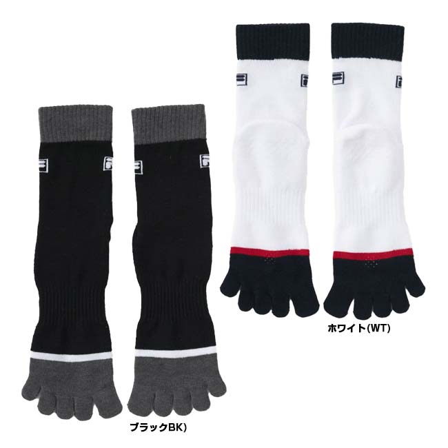 FILA(フィラ) 2025 FW メンズ バイカラー 切替配色 五本指ソックス 1足入り 吸湿発熱 持続消臭 785-932(25y10m)[次回使えるクーポンプレゼント]