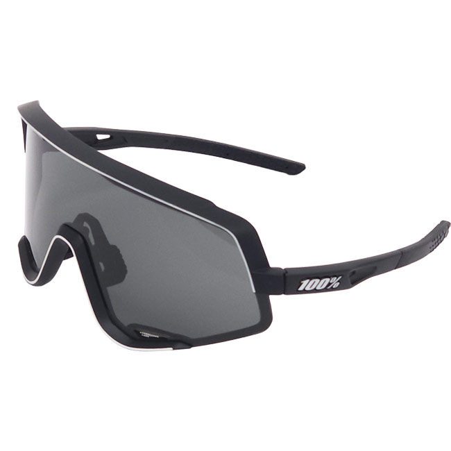 樂天商城 - 【15%OFFクーポン対象】【10％OFFマジッククーポン対象】100%(ワンハンドレッド) スポーツサングラス GLENDALE グレンデール スモークレンズ クリアレンズ付 60011-00000 ソフトタクトブラック(25y9m)[次回使えるクーポンプレゼント]