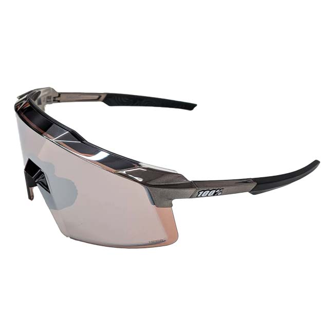 【10％OFFマジッククーポン対象】100%(ワンハンドレッド) スポーツサングラス AEROCRAFT エアロクラフト ハイパーミラーレンズ 60032-00015グロスブラッククローム(24y9m)[次回使えるクーポンプレゼント] 1