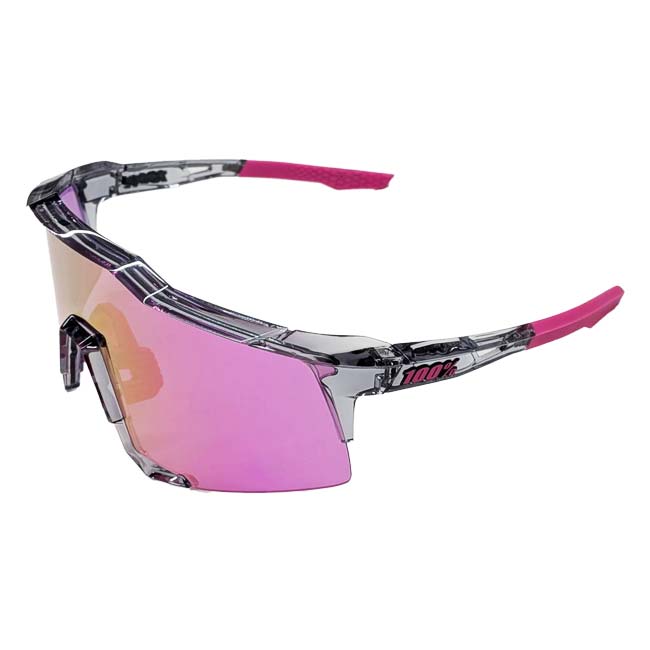 Rakuten - ＼30日-1日まで15％OFF対象／【11%OFFマジッククーポン】100%(ワンハンドレッド) スポーツサングラス SPEEDCRAFT クリアレンズ付き 60007-00017P P.T.Grey×Purple M.L.Lens(22y6m)[次回使えるクーポンプレゼント]
