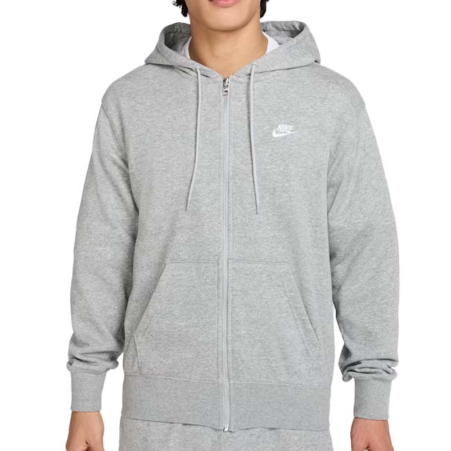 樂天商城 - ＼最大1500円クーポン！22日〜27日10時まで／売切り終了！在庫処分特価】【日本サイズ】ナイキ(NIKE) 2025 HO メンズ CLUB クラブ フルジップ フレンチテリー 長袖フーディ FN3885-063 ダークグレーヘザー×WH(25y12mトレーニング)[次回使えるクーポンプレゼント]