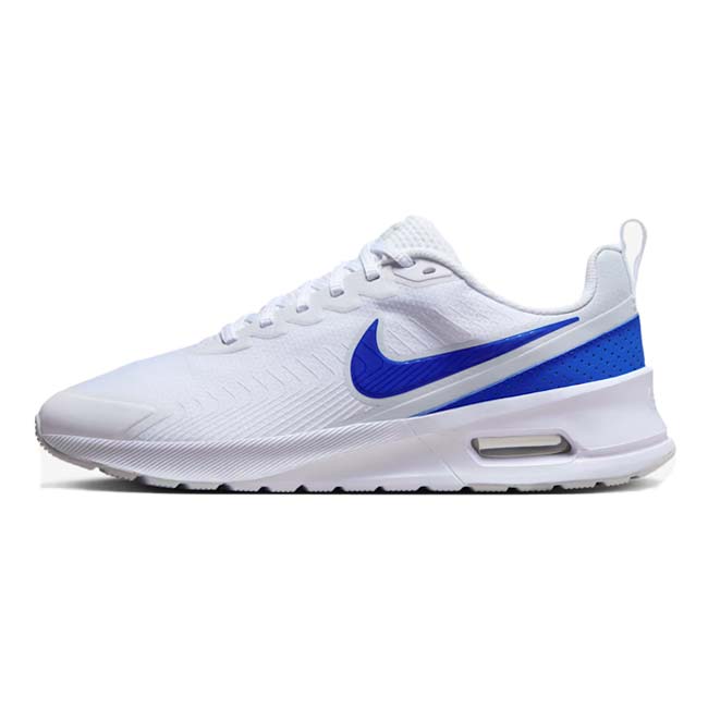 5日~11日8％OFFクーポン！ナイキ(NIKE) 2025 HO メンズ AIR MAX NUAXIS エア マックス ニュアクシス ランニングシューズ FD4329-100 ホワイト×レーサーブルー(25y11m)[次回使えるクーポンプレゼント]