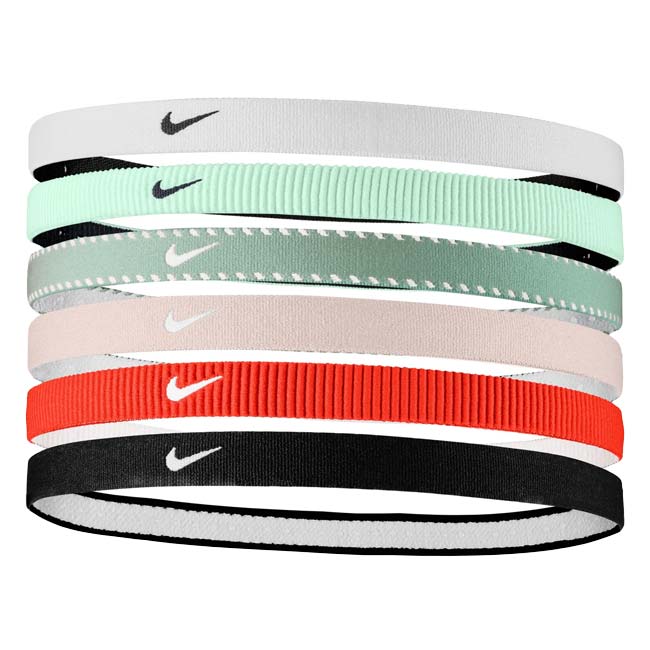 【6本組】ナイキ(NIKE) ユニセックス FLEX フレックス クラシック ヘッドバンド 6P BN2003-030 キャノン×Pレッド(26y1m)[次回使えるクーポンプレゼント]