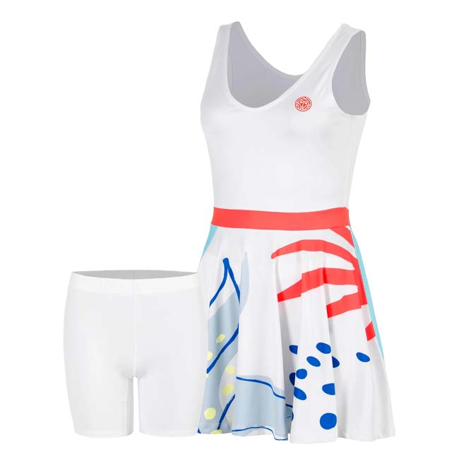 樂天商城 - ＼最大1500円クーポン！22日〜27日10時まで／【海外サイズ】BIDI BADU(ビディバドゥ) 2026 FS レディース ヘイラグーナ 全豪OPEN ゲームドレス BB180004-1001 WH×マルチC(26y2mテニス用ゲームウェア)[次回使えるクーポンプレゼント]