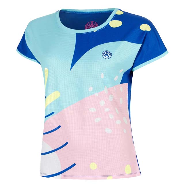 【海外サイズ】BIDI BADU(ビディバドゥ) 2026 FS レディース ヘイラグーナ 全豪OPEN ゲームシャツ BB110008-1002 ブルー×Mカラー(26y2mテニス用ゲームウェア) 次回使えるクーポンプレゼント