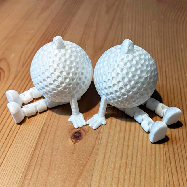 13日20時〜52時間8％OFFクーポン】ボールマスコット ゴルフボール デスクトップオーナメント 2個組 おすわり キーホルダー TE939968 ホワイト(26y2m)[次回使えるクーポンプレゼント]