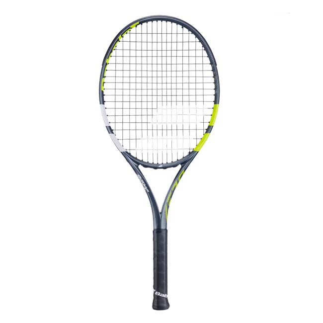 樂天商城 - グラファイトコンポジット】バボラ(Babolat) 2026 AERO アエロ JR26 (240g) 海外正規品 硬式テニスジュニアラケット 140518-100 グレー×Fイエロー(26y3m)[NC][次回使えるクーポンプレゼント]