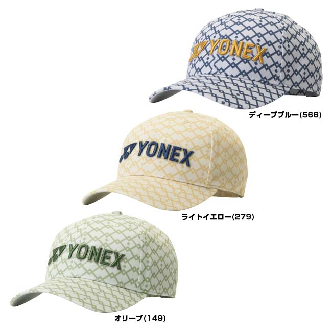 ヨネックス(YONEX) 2026 ユニセックス 立体刺繍入り プリント キャップ 帽子 GCT122(26y2m)[次回使えるクーポンプレゼント]