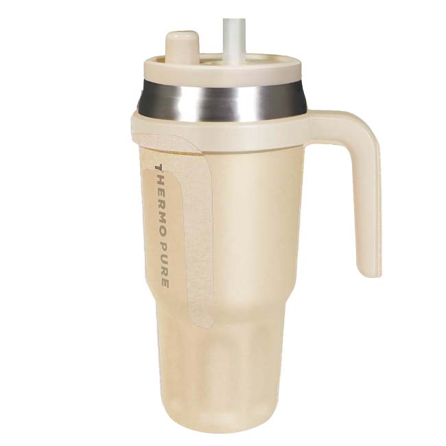 樂天商城 - ＼最大1500円クーポン！22日〜27日10時まで／【振っても漏れない】ハック(HAC) 真空断熱タンブラー サーモピュア 750ml 伸縮ストロー付き 保冷専用 HAC5374 ベージュ(26y2m)[次回使えるクーポンプレゼント]