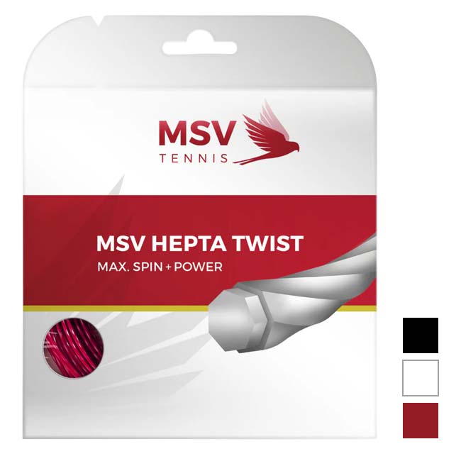 Rakuten - ＼6月3日20時から7日まで最大1000円クーポン／【単張パッケージ品】MSV(エムエスブイ) HEPTA TWIST ヘプタ ツイスト 1.15／1.20／1.25／1.30mm 硬式テニス ポリエステルガット(26y4m)[次回使えるクーポンプレゼント]